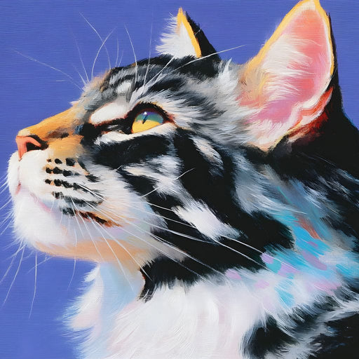 Majestic Feline Radiance Canvas Print