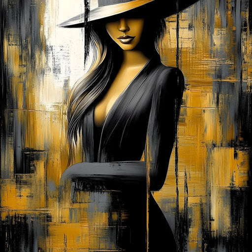 Golden Allure of Mystery Canvas Print