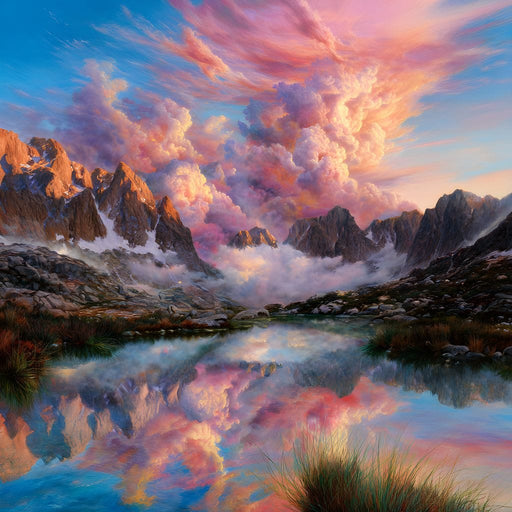 Radiant Peaks Mirror Lake Dawn Canvas Print