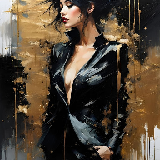 Female Portrait 0052 - Vizahn Burger Canvas Print