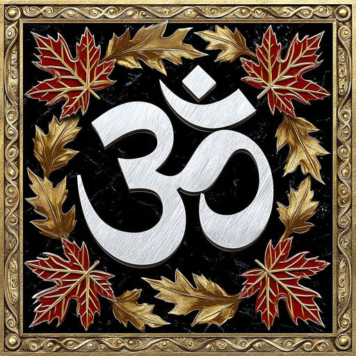 Om Reverie Autumn Embrace Canvas Print