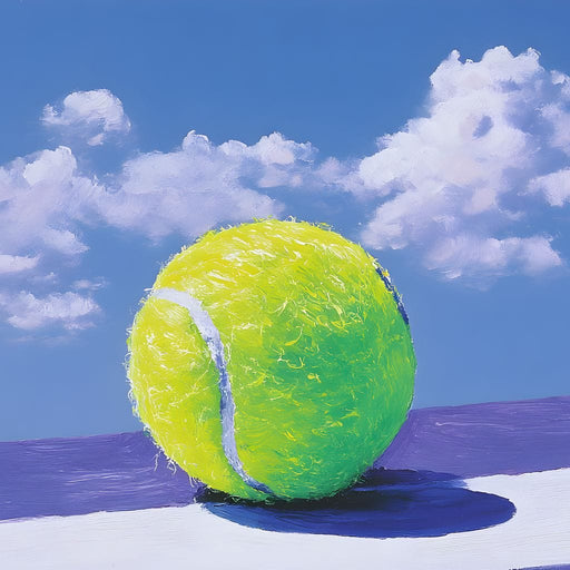 Tennis Ball Under Summer Sky Canvas Print