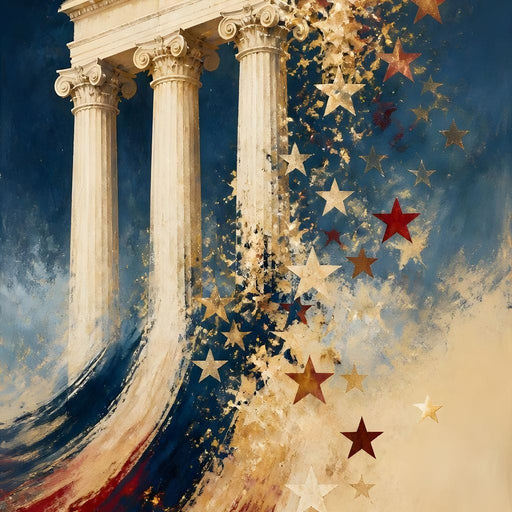 Stellar Pillars Of Democracy Canvas Print