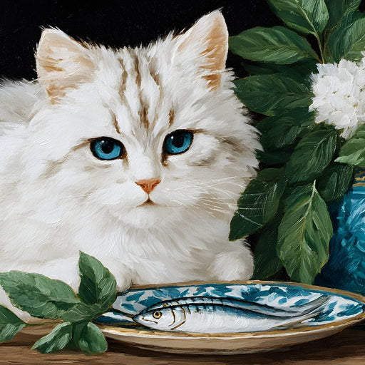 Gentle Paws Still Life Canvas Print