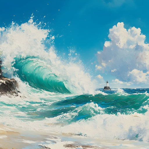 Ocean's Mighty Embrace Canvas Print