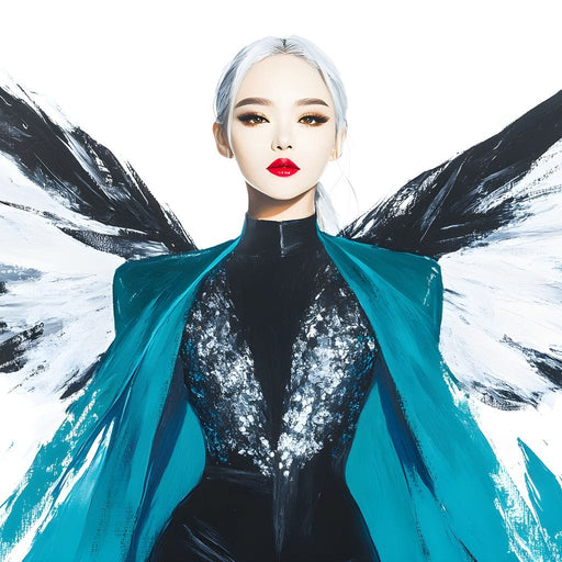 Elegance of Celestial Wings Canvas Print