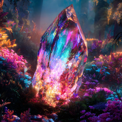 Radiant Crystal Forest Glade Canvas Print