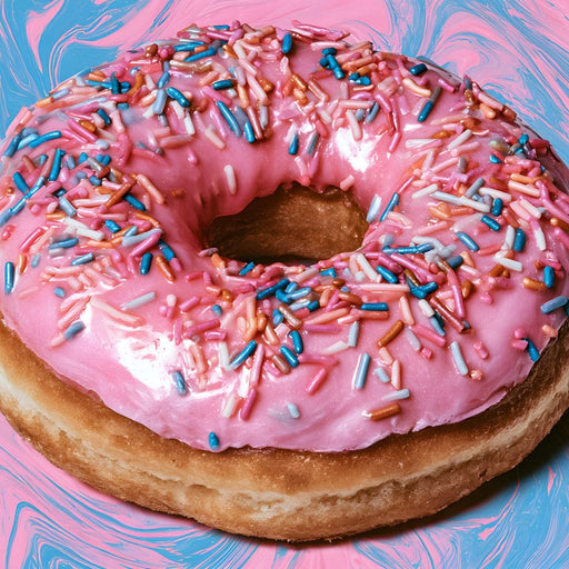 Pink Donut Canvas Print