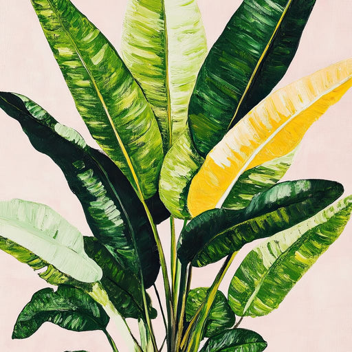 Tropical Sunrise Leaves Dance Canvas Print