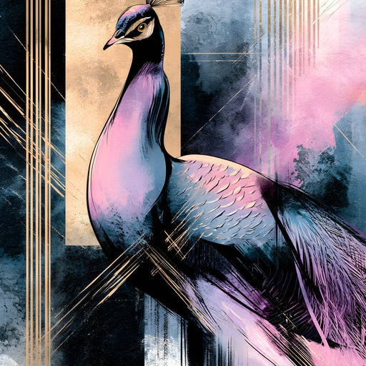 Gilded Plumage Upon Modern Horizons Canvas Print