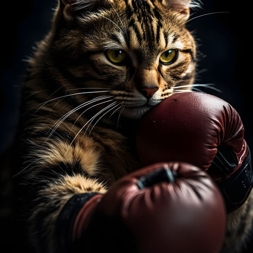 Cat Pugilist Canvas Print