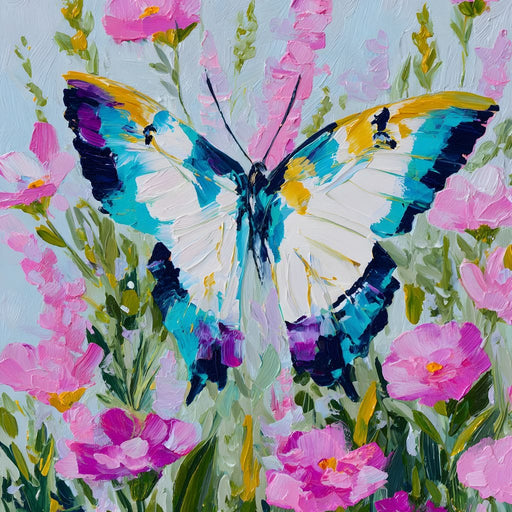 Radiant Butterfly Garden Dance Canvas Print