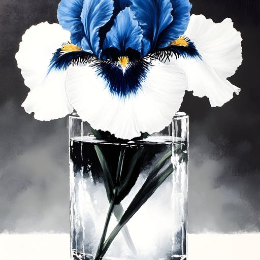 Petals of Indigo Essence Canvas Print