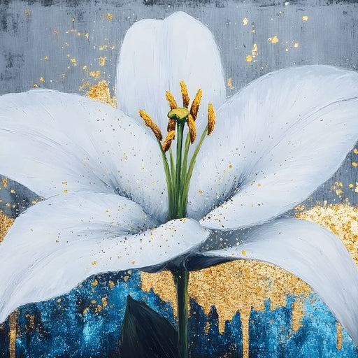 Golden Blossom Essence Canvas Print