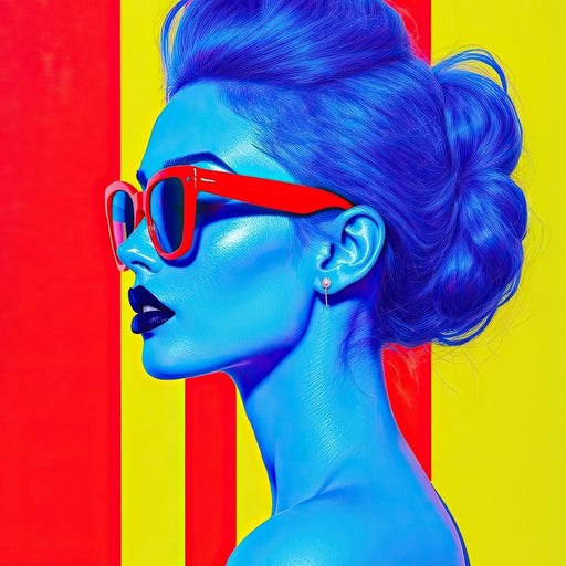 Ultrablue Diva - TooplesArt Canvas Print