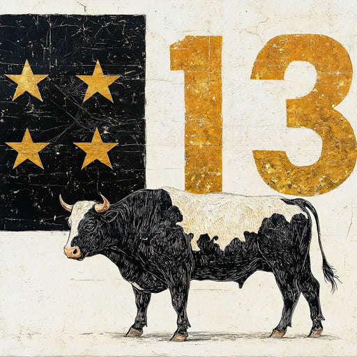 Starlit Cattle #13 Canvas Print