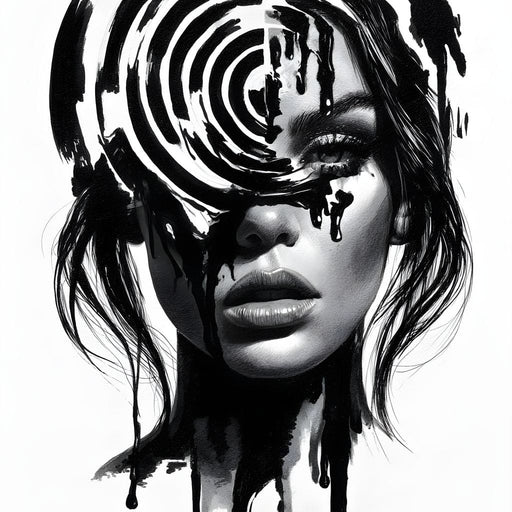 Liquid Thoughts Dissolving Into Form Canvas Print