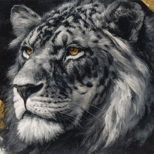 Golden Eyed Lion King Canvas Print