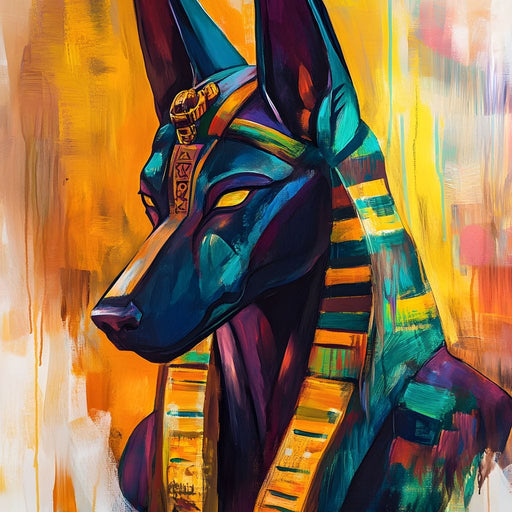 Majestic Anubis Reverie Canvas Print
