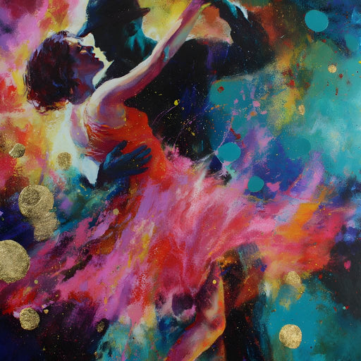 Midnight Tango Color Storm Canvas Print