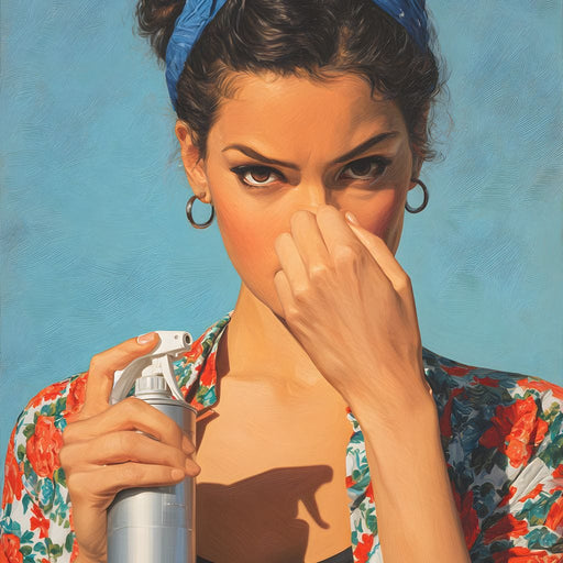 Bathroom Spray Portrait Canvas Print