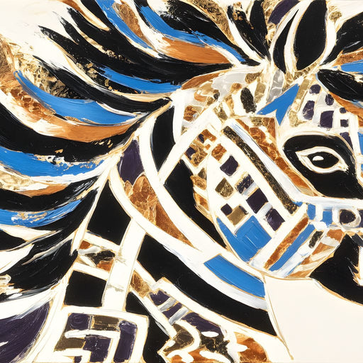 Majestic Equine Mosaic Dance - Alicia Smith Canvas Print