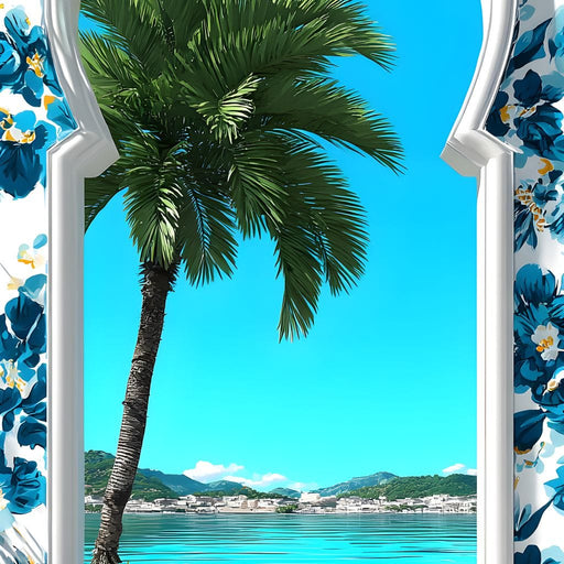 Tropical Window to Tranquility Canvas Print