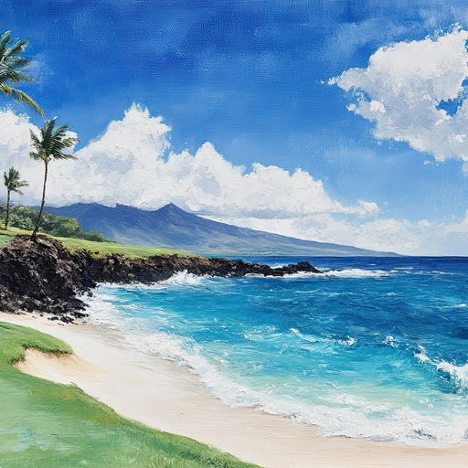 Tropical Shoreline Escape Canvas Print