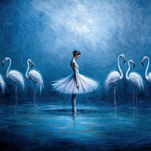 Ballerina - Tooples Art Canvas Print