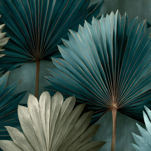Verdant Palms Held By Time Canvas Print