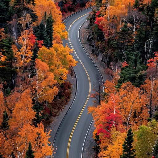 Autumn Road Canvas Print
