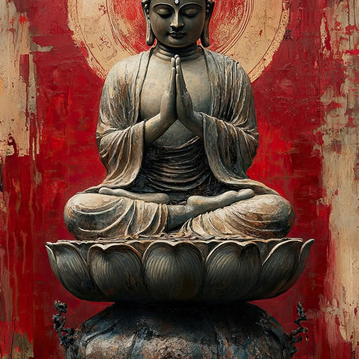 Meditative Lotus Harmony Canvas Print