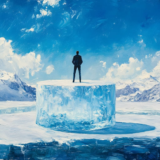 Solitude on Icy Summit Canvas Print