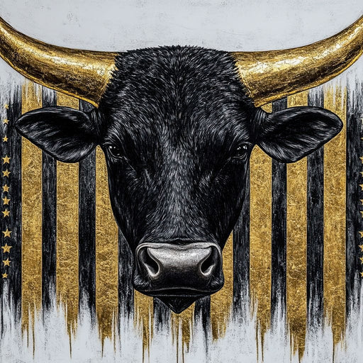 Golden Strength of Majesty Canvas Print