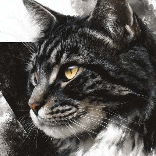 Golden Eyed Tabby Portrait Canvas Print