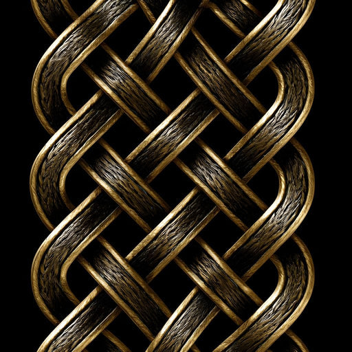 Ancient Norse Gold Metal Interlace Canvas Print