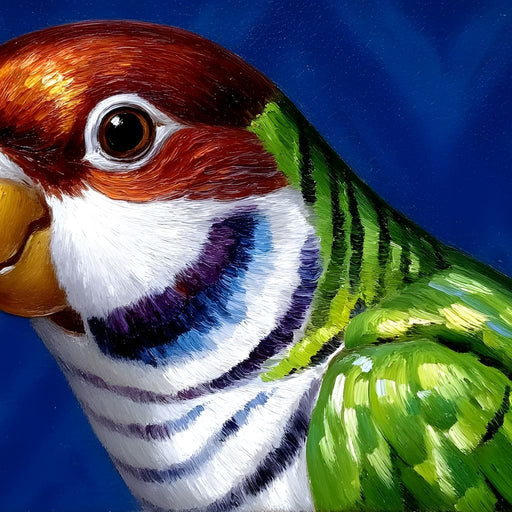 Vivid Parrot Elegance Canvas Print