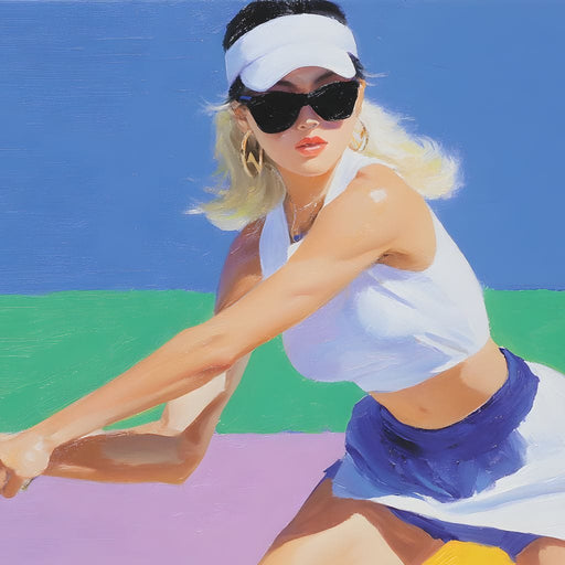 Sunlit Rally Court Elegance Canvas Print