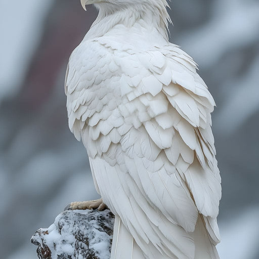 Majestic Winter Hawk Sentinel Canvas Print