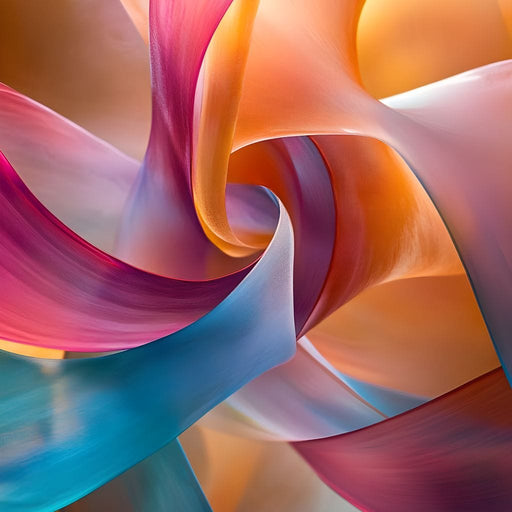 Vibrant Curves of Elegance Canvas Print