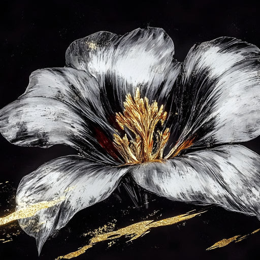 Golden Bloom Harmony Bliss Canvas Print