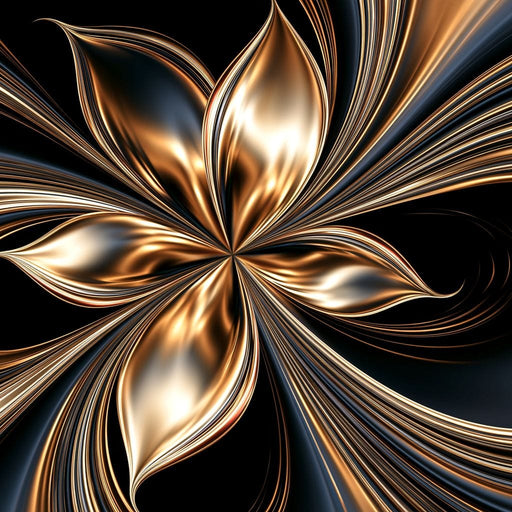Gilded Currents Of The Infinite Void Canvas Print
