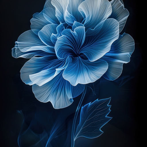 Blue Dream Blossom - TooplesArt Canvas Print