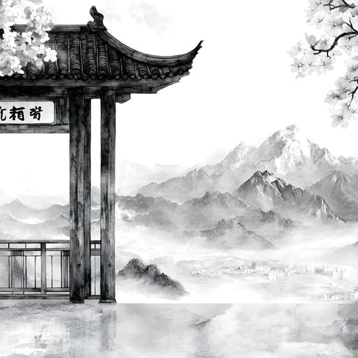 Tranquil Mountain Passage Canvas Print