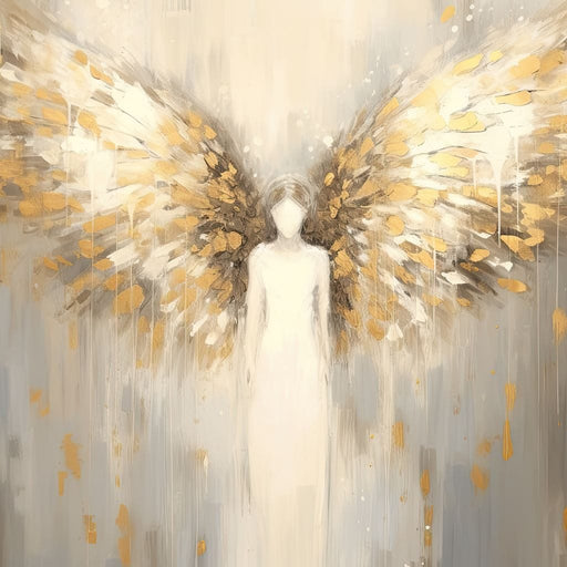 Heavenly Guardian Silhouette Canvas Print