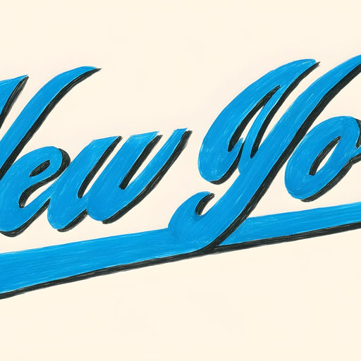 New York City Lettering Canvas Print