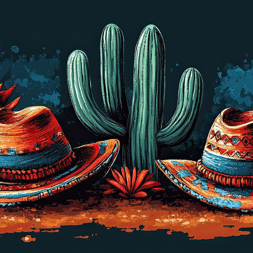 Desert Fiesta Harmony Canvas Print