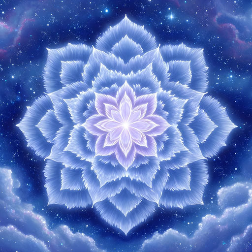 Celestial Lotus Nebula Dance Canvas Print