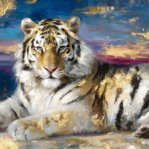 Golden Dawn Tiger Reverie - Neal Hackett Canvas Print