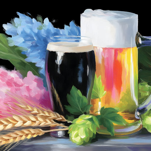 Brew and Blossom Fusion Canvas Print